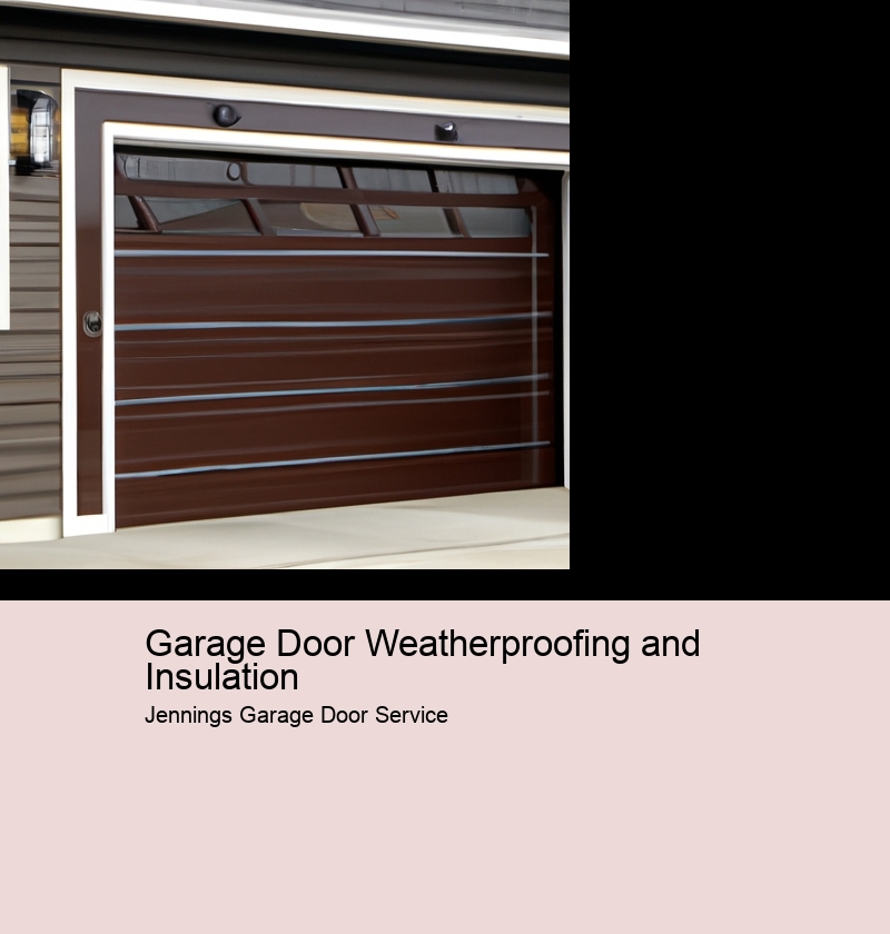 Garage Door Weatherproofing and Insulation
