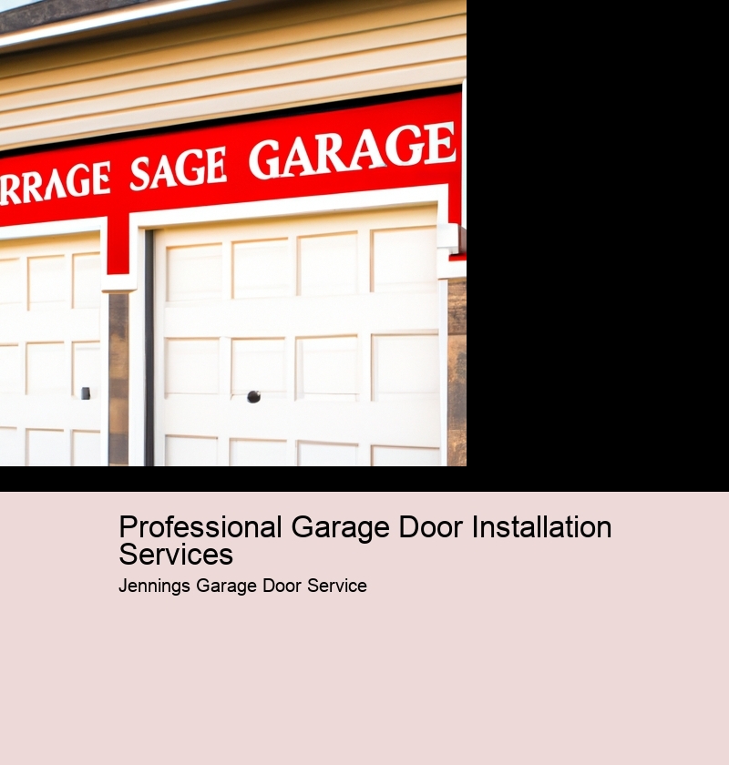 Professional Garage Door Installation Services