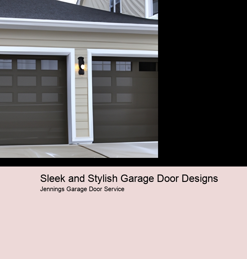 Sleek and Stylish Garage Door Designs